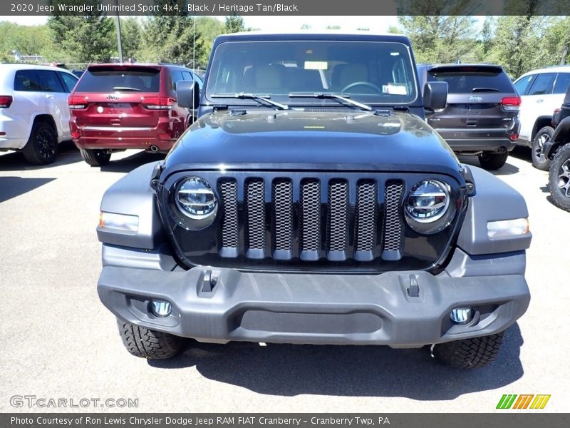 Black / Heritage Tan/Black 2020 Jeep Wrangler Unlimited Sport 4x4