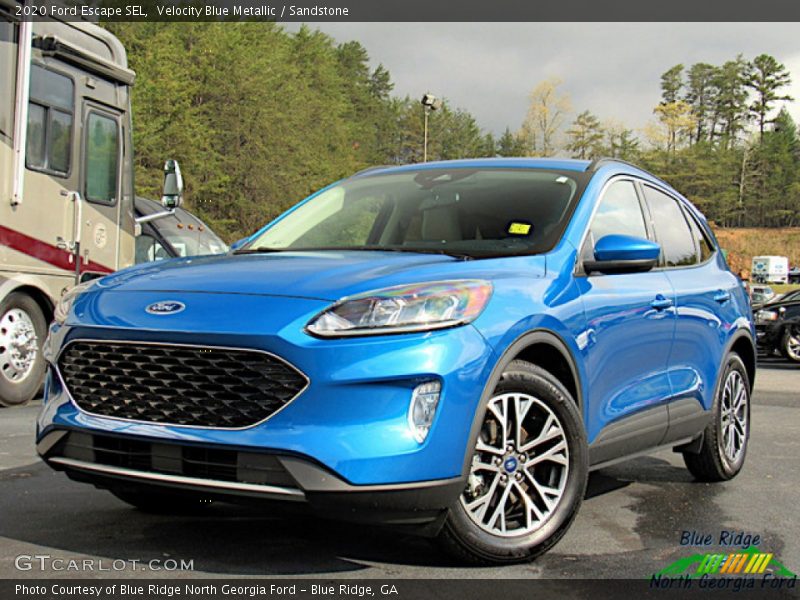 Velocity Blue Metallic / Sandstone 2020 Ford Escape SEL