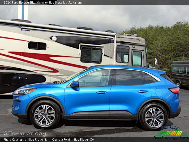 Velocity Blue Metallic / Sandstone 2020 Ford Escape SEL