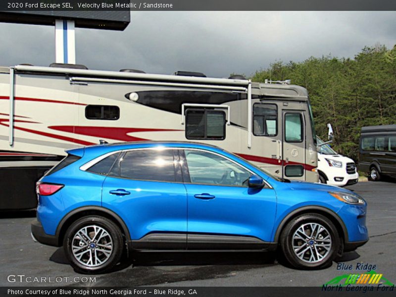 Velocity Blue Metallic / Sandstone 2020 Ford Escape SEL