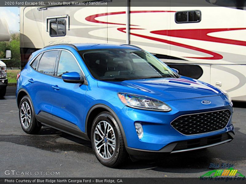Velocity Blue Metallic / Sandstone 2020 Ford Escape SEL