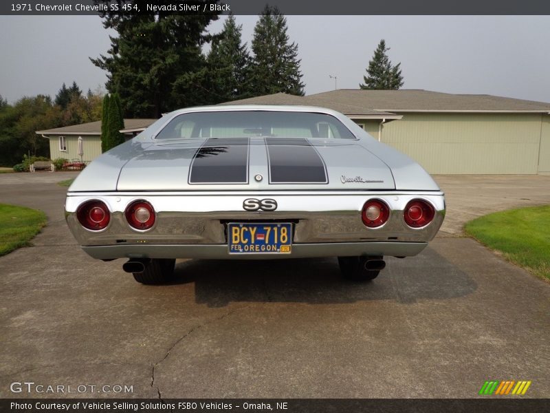 Nevada Silver / Black 1971 Chevrolet Chevelle SS 454