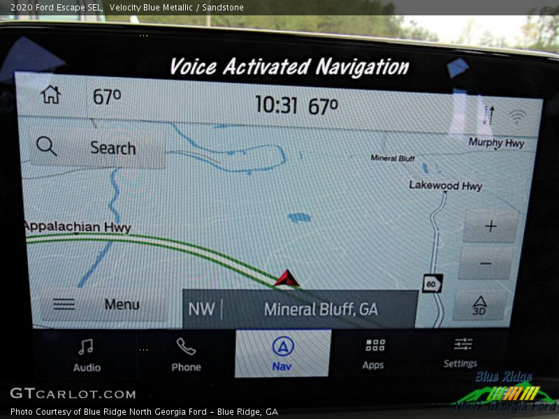 Velocity Blue Metallic / Sandstone 2020 Ford Escape SEL