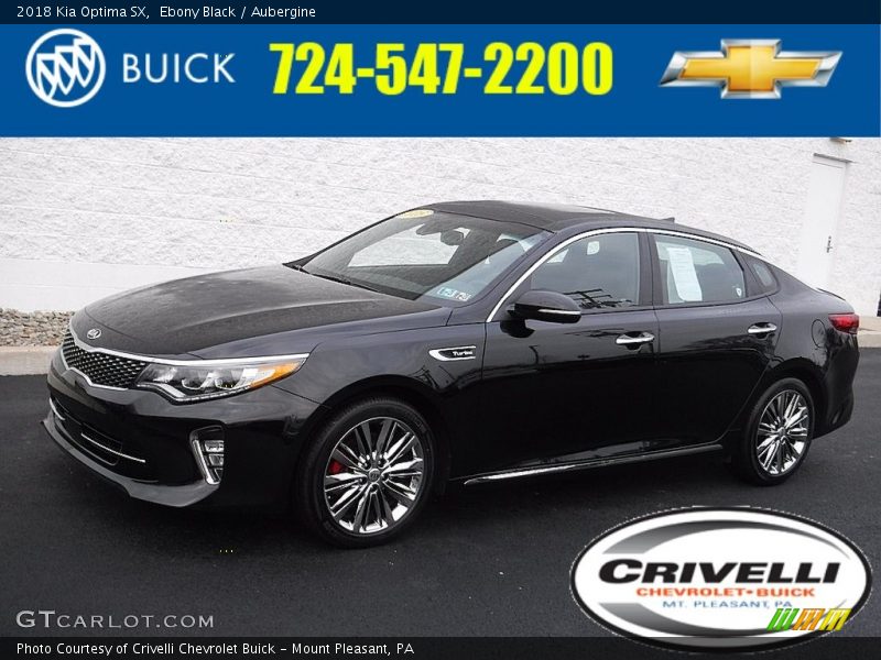 Ebony Black / Aubergine 2018 Kia Optima SX