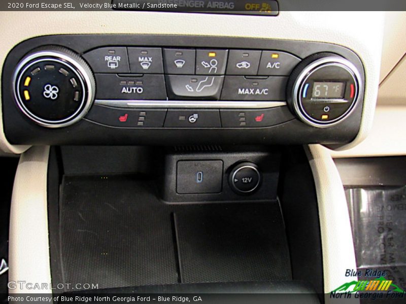 Velocity Blue Metallic / Sandstone 2020 Ford Escape SEL