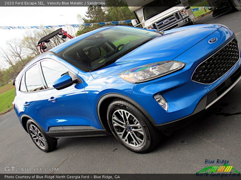 Velocity Blue Metallic / Sandstone 2020 Ford Escape SEL