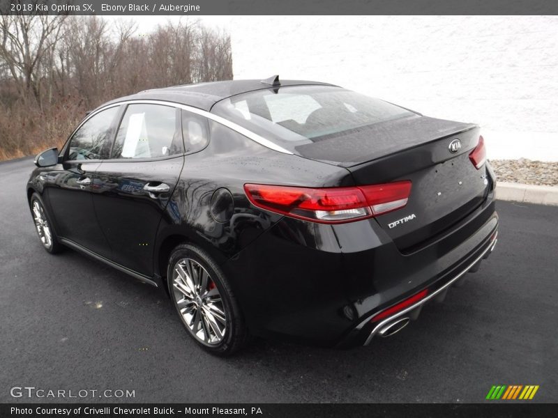 Ebony Black / Aubergine 2018 Kia Optima SX