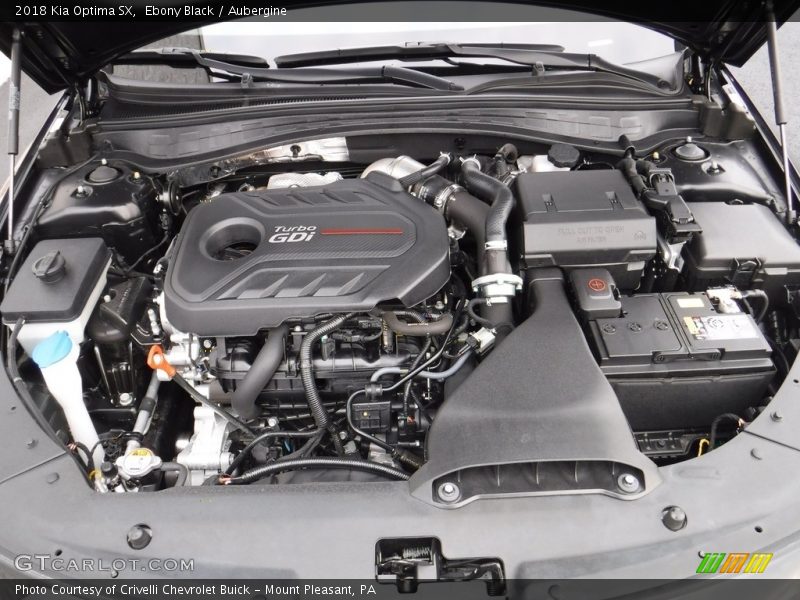 2018 Optima SX Engine - 2.0 Liter GDI Turbocharged DOHC 16-Valve CVVT 4 Cylinder