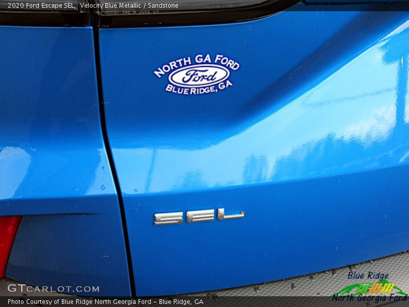 Velocity Blue Metallic / Sandstone 2020 Ford Escape SEL