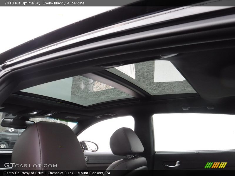 Sunroof of 2018 Optima SX