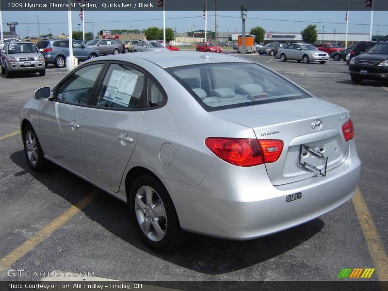 Quicksilver / Black 2009 Hyundai Elantra SE Sedan