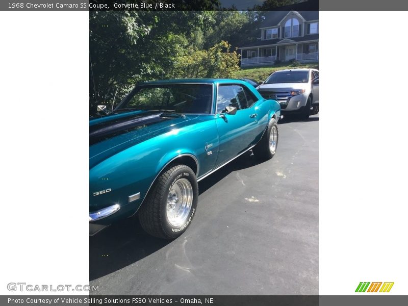 Corvette Blue / Black 1968 Chevrolet Camaro SS Coupe