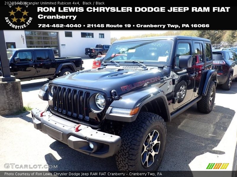 Black / Black 2020 Jeep Wrangler Unlimited Rubicon 4x4