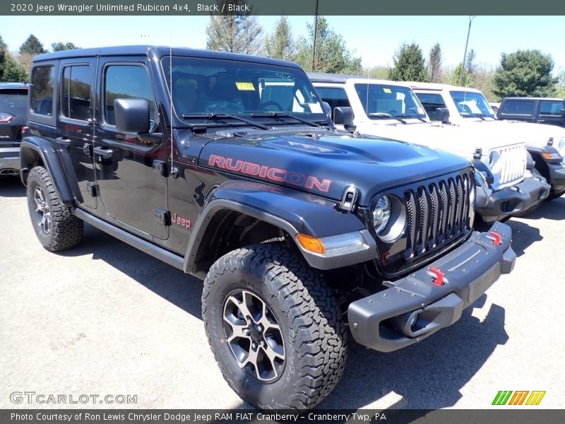 Black / Black 2020 Jeep Wrangler Unlimited Rubicon 4x4
