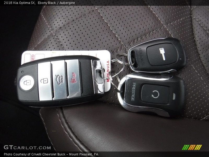Keys of 2018 Optima SX