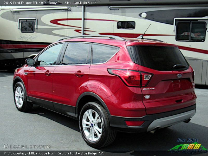 Ruby Red / Medium Light Stone 2019 Ford Escape SEL 4WD