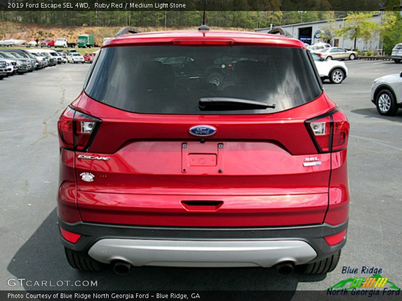 Ruby Red / Medium Light Stone 2019 Ford Escape SEL 4WD