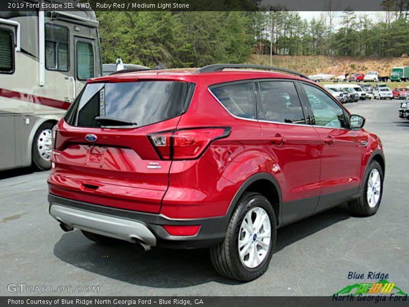 Ruby Red / Medium Light Stone 2019 Ford Escape SEL 4WD