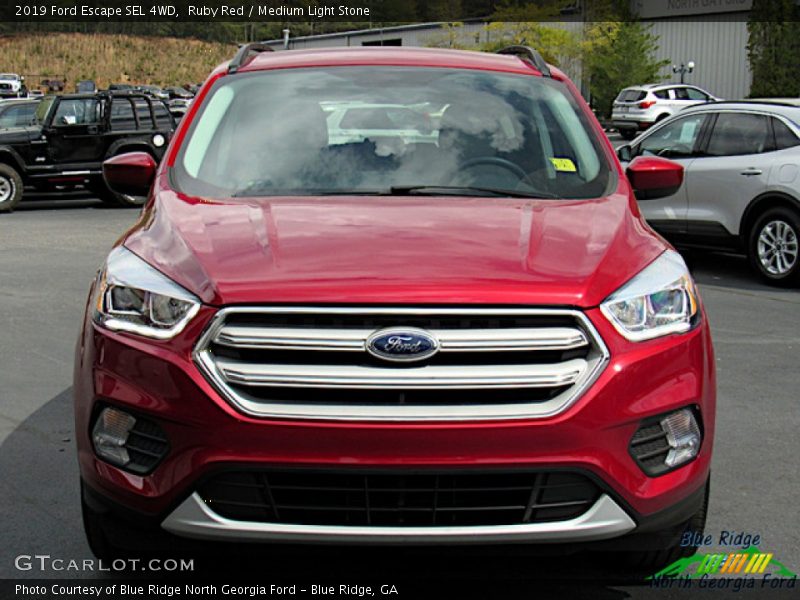 Ruby Red / Medium Light Stone 2019 Ford Escape SEL 4WD