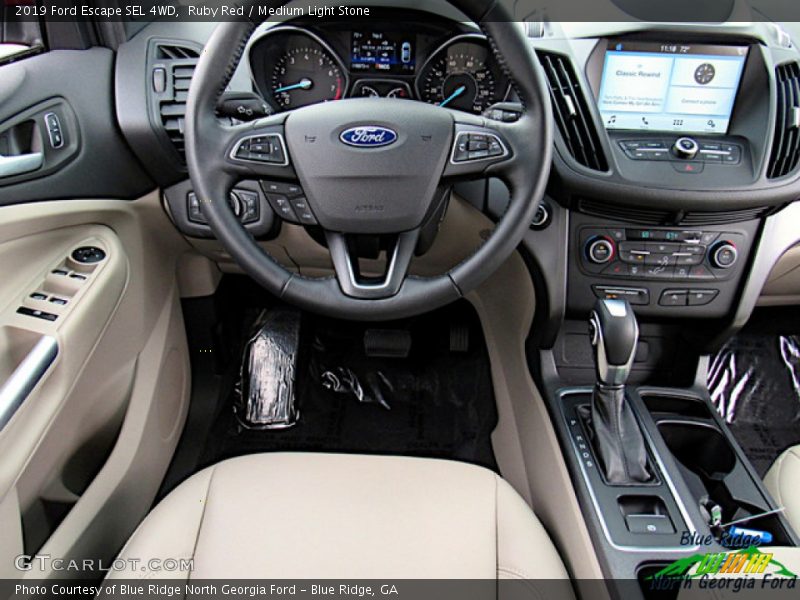 Ruby Red / Medium Light Stone 2019 Ford Escape SEL 4WD