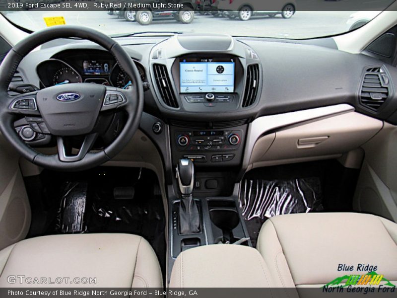 Ruby Red / Medium Light Stone 2019 Ford Escape SEL 4WD