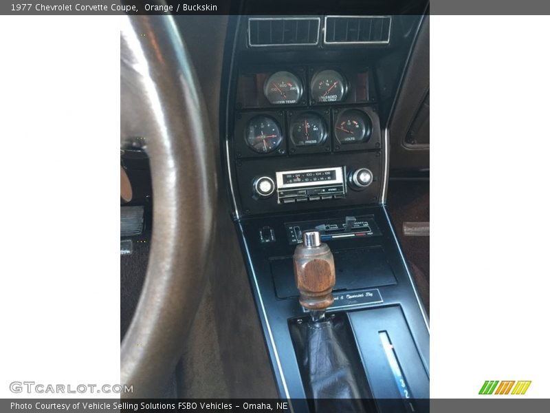Orange / Buckskin 1977 Chevrolet Corvette Coupe