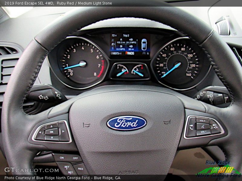 Ruby Red / Medium Light Stone 2019 Ford Escape SEL 4WD