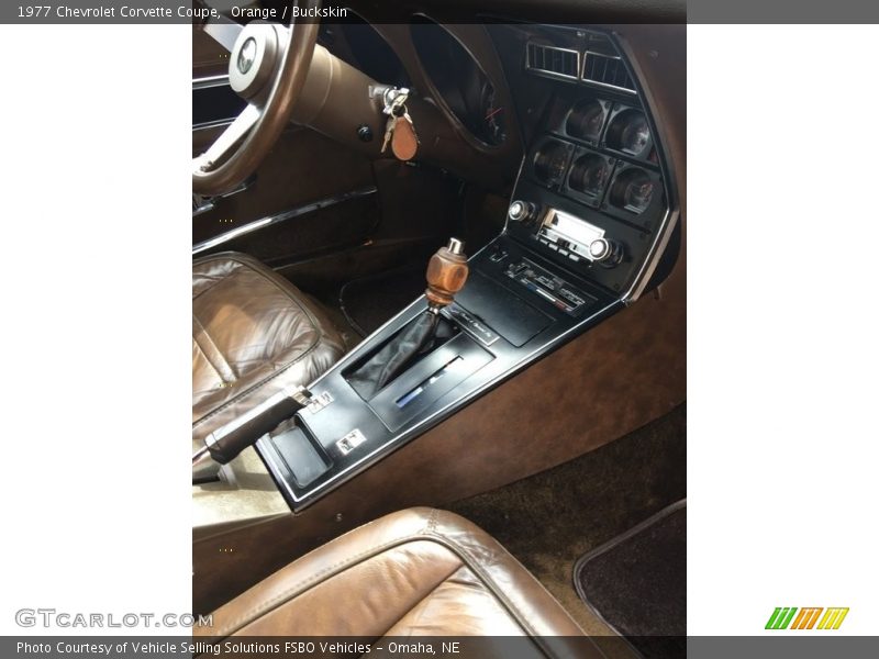 Orange / Buckskin 1977 Chevrolet Corvette Coupe