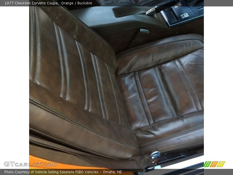 Orange / Buckskin 1977 Chevrolet Corvette Coupe