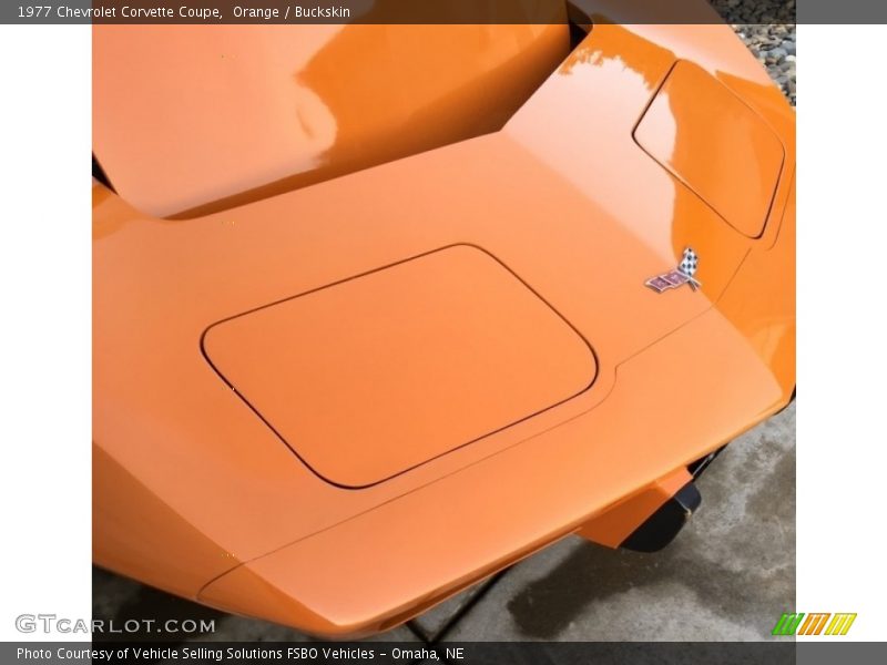 Orange / Buckskin 1977 Chevrolet Corvette Coupe