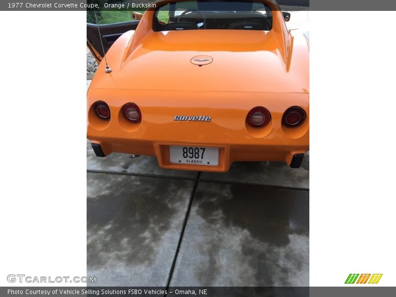 Orange / Buckskin 1977 Chevrolet Corvette Coupe