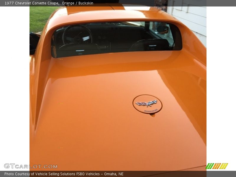 Orange / Buckskin 1977 Chevrolet Corvette Coupe