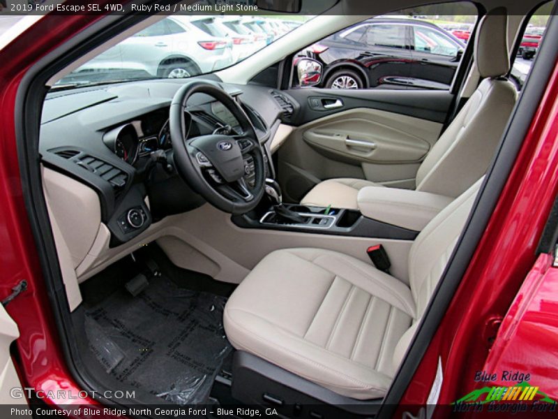 Ruby Red / Medium Light Stone 2019 Ford Escape SEL 4WD