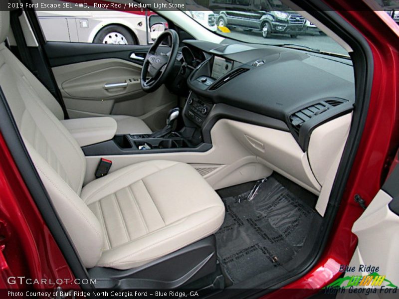 Ruby Red / Medium Light Stone 2019 Ford Escape SEL 4WD
