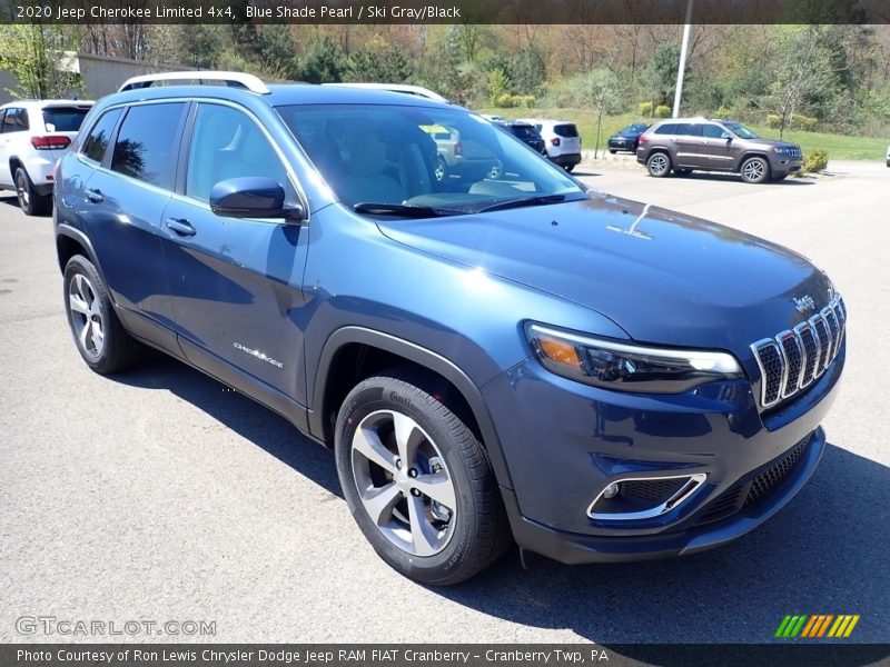 Blue Shade Pearl / Ski Gray/Black 2020 Jeep Cherokee Limited 4x4