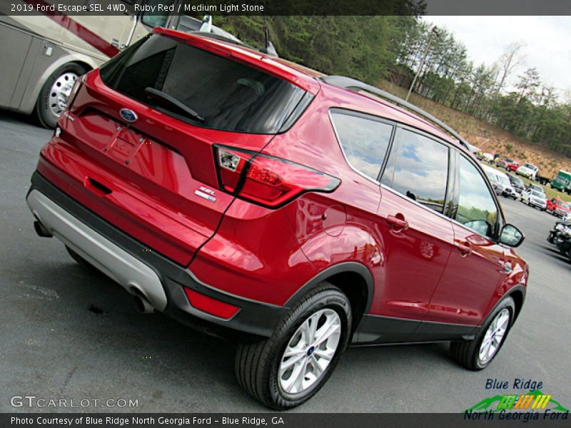 Ruby Red / Medium Light Stone 2019 Ford Escape SEL 4WD