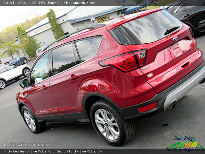 Ruby Red / Medium Light Stone 2019 Ford Escape SEL 4WD