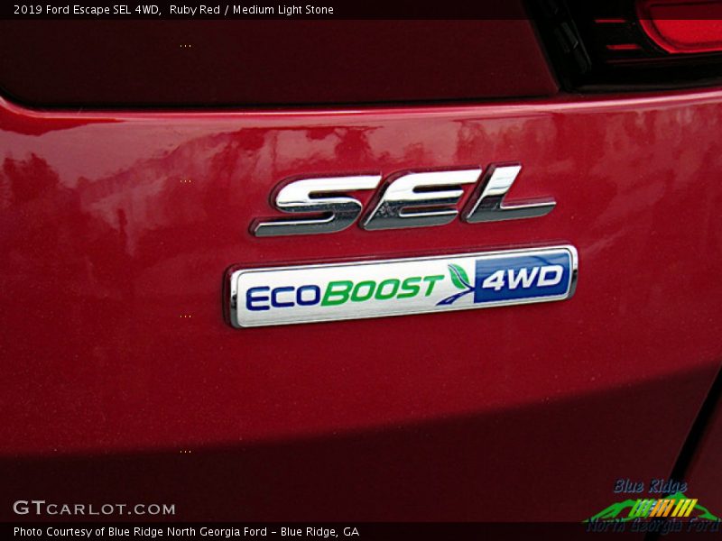 Ruby Red / Medium Light Stone 2019 Ford Escape SEL 4WD