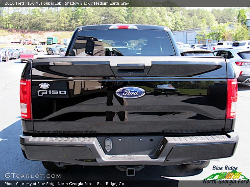 Shadow Black / Medium Earth Gray 2016 Ford F150 XLT SuperCab