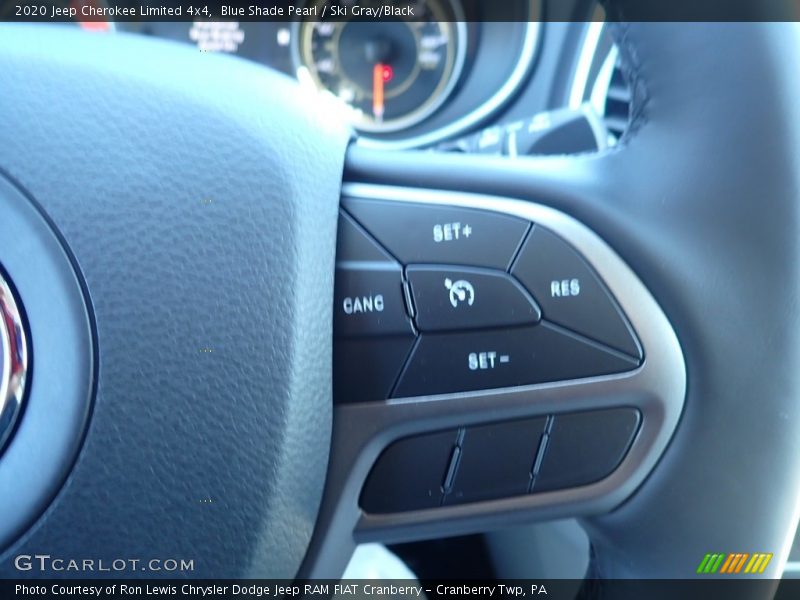 Blue Shade Pearl / Ski Gray/Black 2020 Jeep Cherokee Limited 4x4