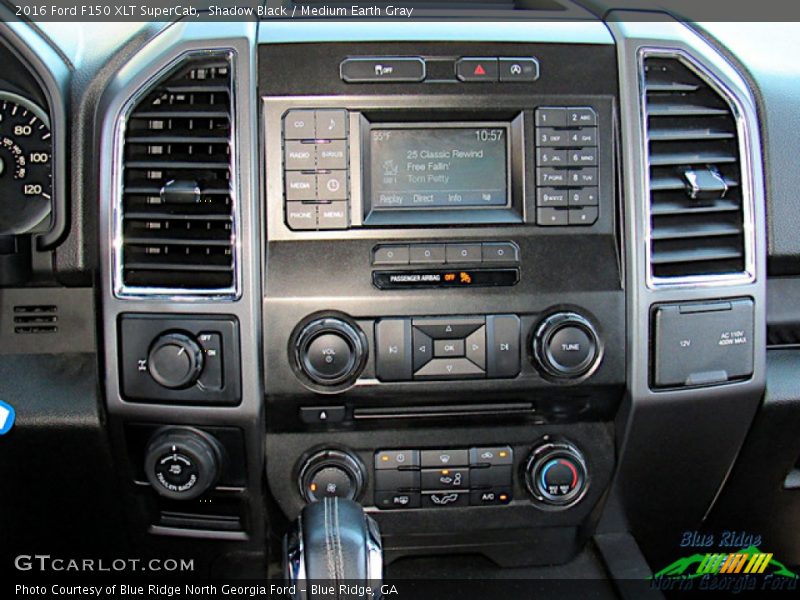 Shadow Black / Medium Earth Gray 2016 Ford F150 XLT SuperCab