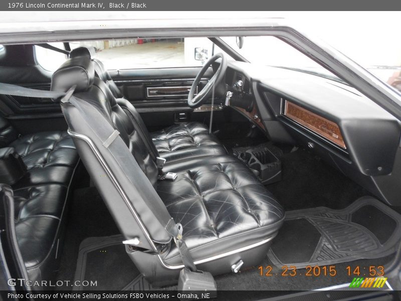  1976 Continental Mark IV Black Interior