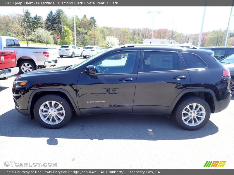 Diamond Black Crystal Pearl / Black 2020 Jeep Cherokee Latitude