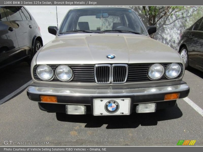Bronzit Beige Metallic / Beige 1986 BMW 3 Series 325e Sedan