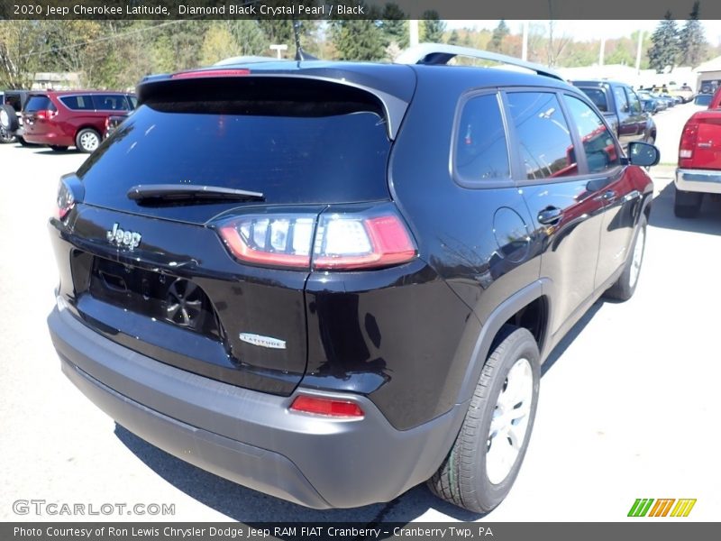 Diamond Black Crystal Pearl / Black 2020 Jeep Cherokee Latitude