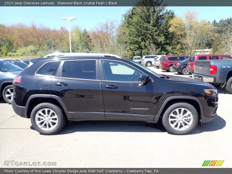 Diamond Black Crystal Pearl / Black 2020 Jeep Cherokee Latitude