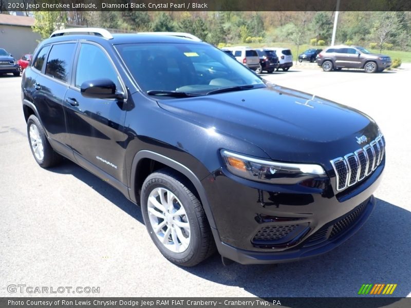 Diamond Black Crystal Pearl / Black 2020 Jeep Cherokee Latitude