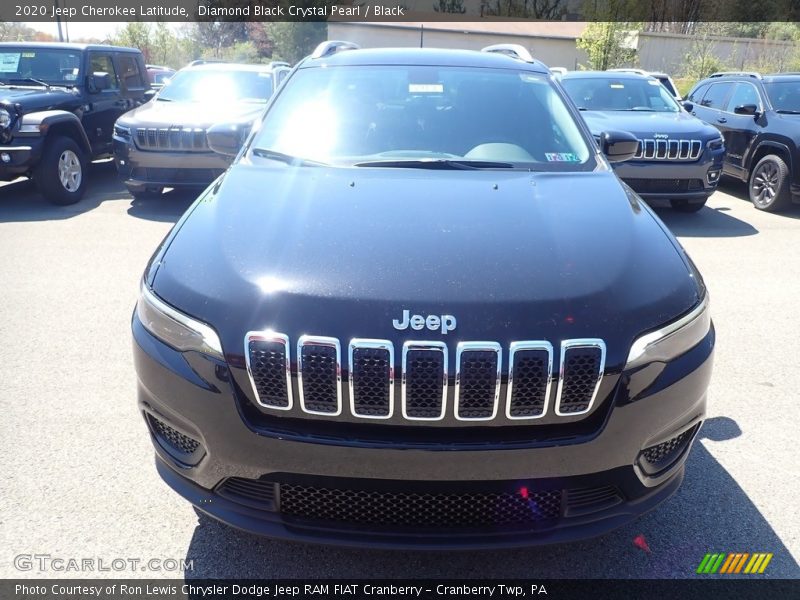 Diamond Black Crystal Pearl / Black 2020 Jeep Cherokee Latitude