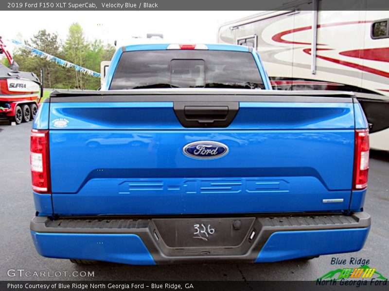Velocity Blue / Black 2019 Ford F150 XLT SuperCab