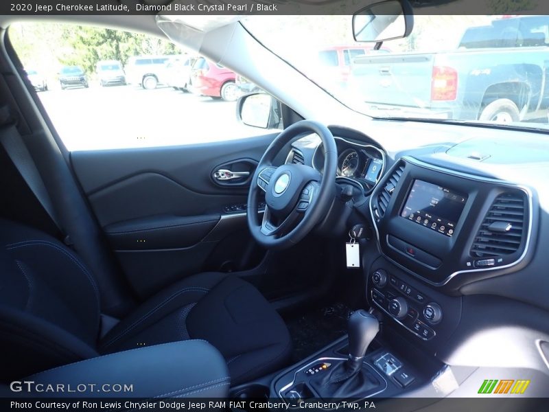 Diamond Black Crystal Pearl / Black 2020 Jeep Cherokee Latitude
